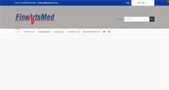 Desktop Screenshot of fineartsmed.com